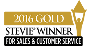 2016 Gold Stevie Award for Customer Service